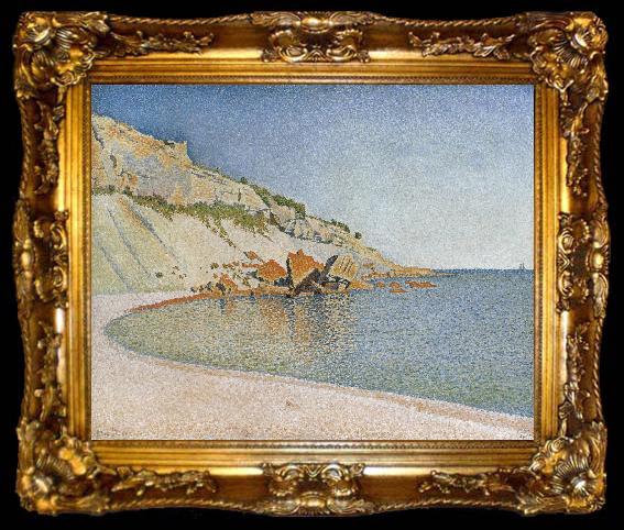 framed  Paul Signac cap lombard cassis opus, ta009-2